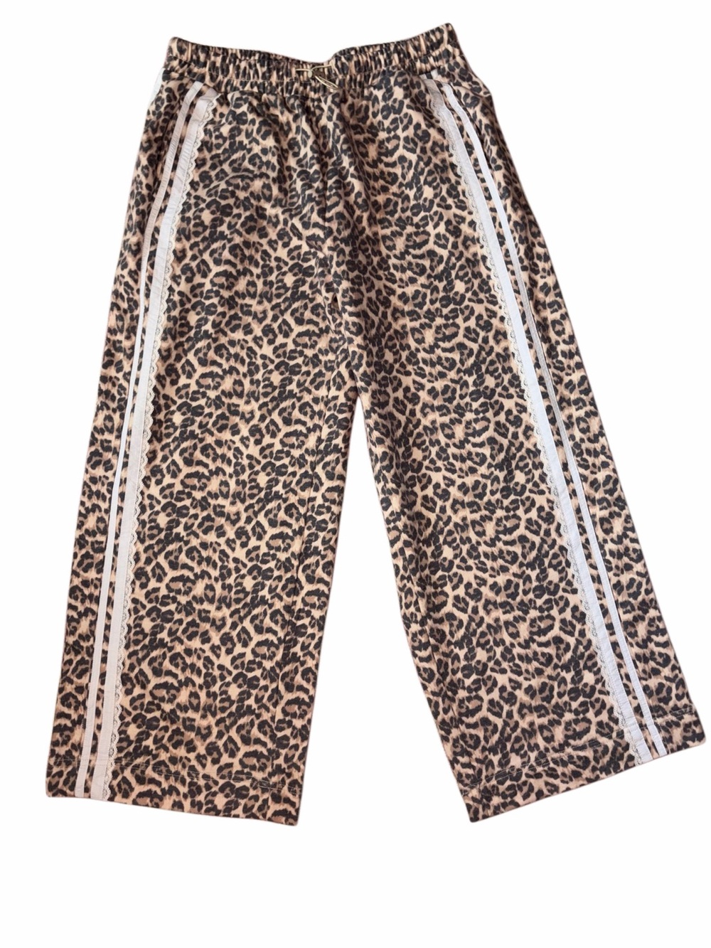 BiBi Pink and Black Leopard Print Jogger Pants - Picture 4 of 6